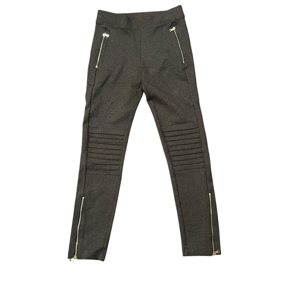 Gap women's gray pull-on pants size Small zipper details
